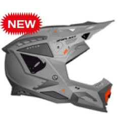 UFO KASK ECHUS CROSS FIBERGLASS KOLOR SZARY ROZMIAR XL ( ECE 22R06 ) - KOLEKCJA 2025/2026
