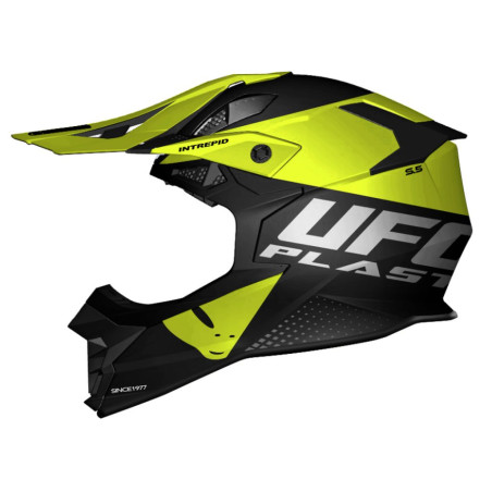UFO KASK INTREPID CROSS KOLOR CZARNY/ŻÓŁTY FLUO ROZMIAR L ( ECE 22R06 )