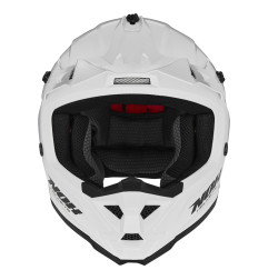 NOX KASK CROSS / OFFROAD N761 SOLID KID / JUNIOR (DZIECIĘCY) KOLOR BIAŁY POŁYSK ROZMIAR S (ZAPIĘCIE MIKROMETRYCZNE)