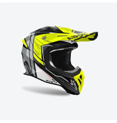 AIROH PROMOCJA KASK CROSS / ENDURO / ATV / QUAD AVIATOR ACE 2 ENGINE KOLOR CZARNY/SZARY/ŻÓŁTY FLUO ROZMIAR XL