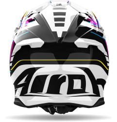 AIROH KASK CROSS / ENDURO / ATV / QUAD TWIST 3 RAINBOW KOLOR BIAŁY/CZARNY/ZÓŁTY/FIOLETOWY ROZMIAR M