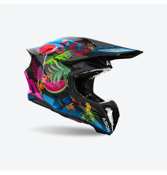 AIROH KASK CROSS / ENDURO / ATV / QUAD TWIST 3 AMAZONIA KOLOR CZARNY/ZIELONY/CZERWONY ROZMIAR M