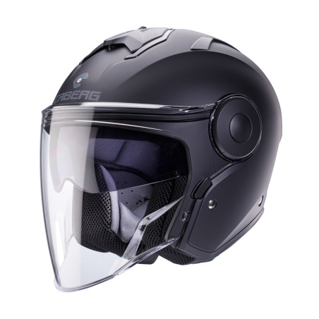 CABERG KASK OTWARTY JET Z BLENDĄ MODEL SOHO SOLID KOLOR CZARNY MAT ROZMIAR XXL