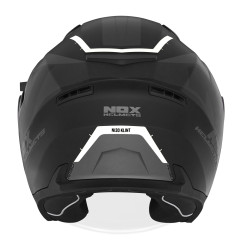 NOX WYPRZEDAZ KASK OTWARTY JET Z BLENDĄ N130 KLINT KOLOR CZARNY/SZARY/BIAŁY MAT ROZMIAR L