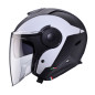 CABERG KASK OTWARTY JET Z BLENDĄ MODEL SOHO MILANO KOLOR BIAŁY/CZARNY MAT ROZMIAR XXL