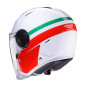 CABERG KASK OTWARTY JET Z BLENDĄ MODEL SOHO ZEPHYR KOLOR BIAŁY/ZIELONY/CZERWONY ROZMIAR L