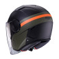 CABERG KASK OTWARTY JET Z BLENDĄ MODEL SOHO ZEPHYR KOLOR CZARNY/ZIELONY/POMARAŃCZOWY MAT ROZMIAR M