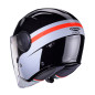 CABERG KASK OTWARTY JET Z BLENDĄ MODEL SOHO ZEPHYR KOLOR CZARNY/SZARY/CZERWONY ROZMIAR S