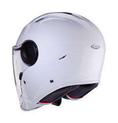 CABERG KASK OTWARTY JET Z BLENDĄ MODEL SOHO SOLID KOLOR BIAŁY POŁYSK ROZMIAR XS
