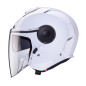 CABERG KASK OTWARTY JET Z BLENDĄ MODEL SOHO SOLID KOLOR BIAŁY POŁYSK ROZMIAR M