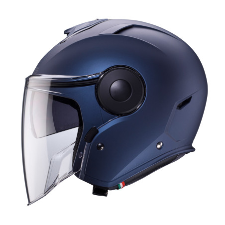 CABERG KASK OTWARTY JET Z BLENDĄ MODEL SOHO SOLID KOLOR NIEBIESKI MAT - BLUE JEANS ROZMIAR M