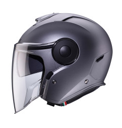 CABERG KASK OTWARTY JET Z BLENDĄ MODEL SOHO SOLID KOLOR SZARY MAT - GUNMETAL ROZMIAR XL