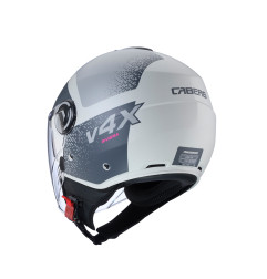 CABERG KASK OTWARTY JET Z BLENDĄ MODEL RIVIERA V4X ALPHA KOLOR PIASKOWY/SZARY MAT ROZMIAR XL
