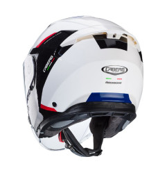 CABERG PROMOCJA KASK OTWARTY JET OTWARTY FLYON II BOSS KOLOR BIAŁY/CZARNY/CZERWONY/NIEBIESKI ROZMIAR XL