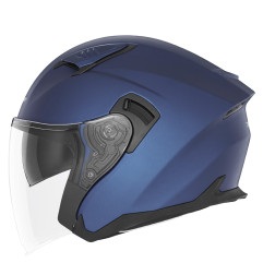NOX KASK OTWARTY JET Z BLENDĄ N130 SOLID KOLOR NIEBIESKI MAT ROZMIAR S