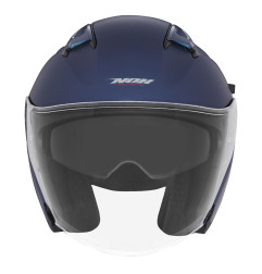 NOX KASK OTWARTY JET Z BLENDĄ N130 SOLID KOLOR NIEBIESKI MAT ROZMIAR S