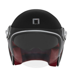 NOX WYPRZEDAZ PREMIUM KASK OTWARTY JET HERITAGE LINE KOLOR CZARNY MAT/CZERWONY/BIAŁY ROZMIAR S