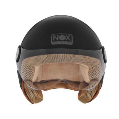 NOX KASK OTWARTY JET Z BLENDĄ N210 EVO KOLOR CZARNY MAT ROZMIAR XL