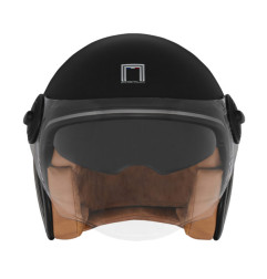 NOX PROMOCJA PREMIUM KASK OTWARTY JET HERITAGE LINE KOLOR CZARNY/TYTANOWY MAT ROZMIAR M
