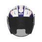 NOX PROMOCJA KASK OTWARTY JET Z BLENDĄ N130 MYST KOLOR BIAŁY/NIEBIESKI/CZERWONY ROZMIAR XXL