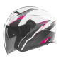 NOX PROMOCJA KASK OTWARTY JET Z BLENDĄ N130 MYST KOLOR BIAŁY/CZARNY/RÓŻOWY ROZMIAR S