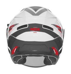 NOX PROMOCJA KASK OTWARTY JET Z BLENDĄ N130 MYST KOLOR BIAŁY/CZARNY/CZERWONY ROZMIAR XXL