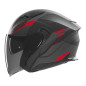 NOX PROMOCJA KASK OTWARTY JET Z BLENDĄ N130 MYST KOLOR CZARNY/CZERWONY MAT ROZMIAR XL