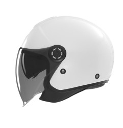 NOX KASK OTWARTY JET Z BLENDĄ N182 SOLID KOLOR BIAŁY POŁYSK ROZMIAR L
