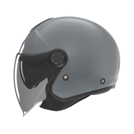 NOX KASK OTWARTY JET Z BLENDĄ N182 SOLID KOLOR SZARY POŁYSK ROZMIAR L