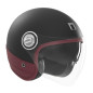 NOX PREMIUM KASK OTWARTY JET HERITAGE LEATHER KOLOR CZARNY MAT/CZERWONY ROZMIAR L NOX PREMIUM KASK OTWARTY JET HERITAGE LEATHER KOLOR CZARNY MAT/CZERWONY ROZMIAR L