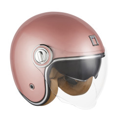 NOX PROMOCJA PREMIUM KASK OTWARTY JET HERITAGE SOLID KOLOR RÓŻOWY/ZŁOTY ROZMIAR M