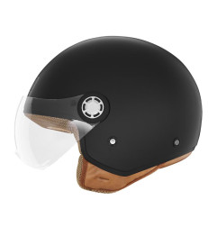 NOX KASK OTWARTY JET Z BLENDĄ N210 EVO KOLOR CZARNY MAT ROZMIAR L