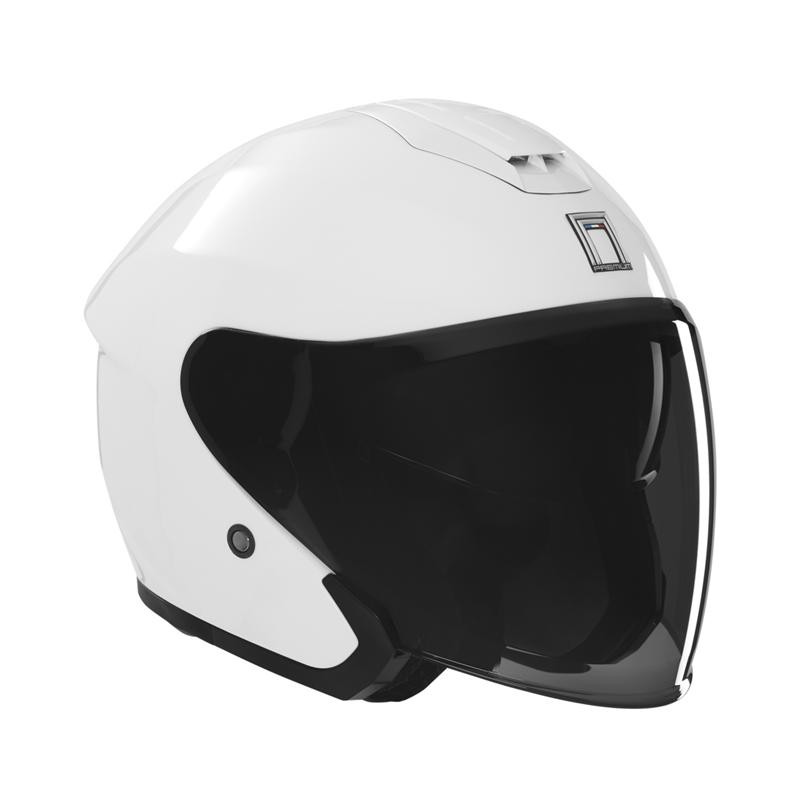 NOX PREMIUM KASK OTWARTY JET Z BLENDĄ SPY KOLOR BIAŁY ROZMIAR S
