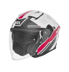 NOX KASK OTWARTY JET Z BLENDĄ N130 EKTO KOLOR BIAŁY/RÓŻOWY ROZMIAR XS