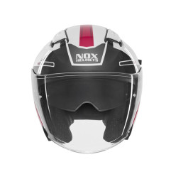 NOX KASK OTWARTY JET Z BLENDĄ N130 EKTO KOLOR BIAŁY/RÓŻOWY ROZMIAR S