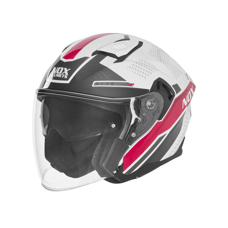 NOX KASK OTWARTY JET Z BLENDĄ N130 EKTO KOLOR BIAŁY/RÓŻOWY ROZMIAR M NOX KASK OTWARTY JET Z BLENDĄ N130 EKTO KOLOR BIAŁY/RÓŻOWY ROZMIAR M