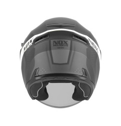 NOX KASK OTWARTY JET Z BLENDĄ N130 EKTO KOLOR BIAŁY/CZARNY MAT ROZMIAR L