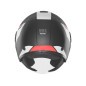 NOX KASK OTWARTY JET Z BLENDĄ N182 ROUND KOLOR CZARNY MAT/CZERWONY ROZMIAR L