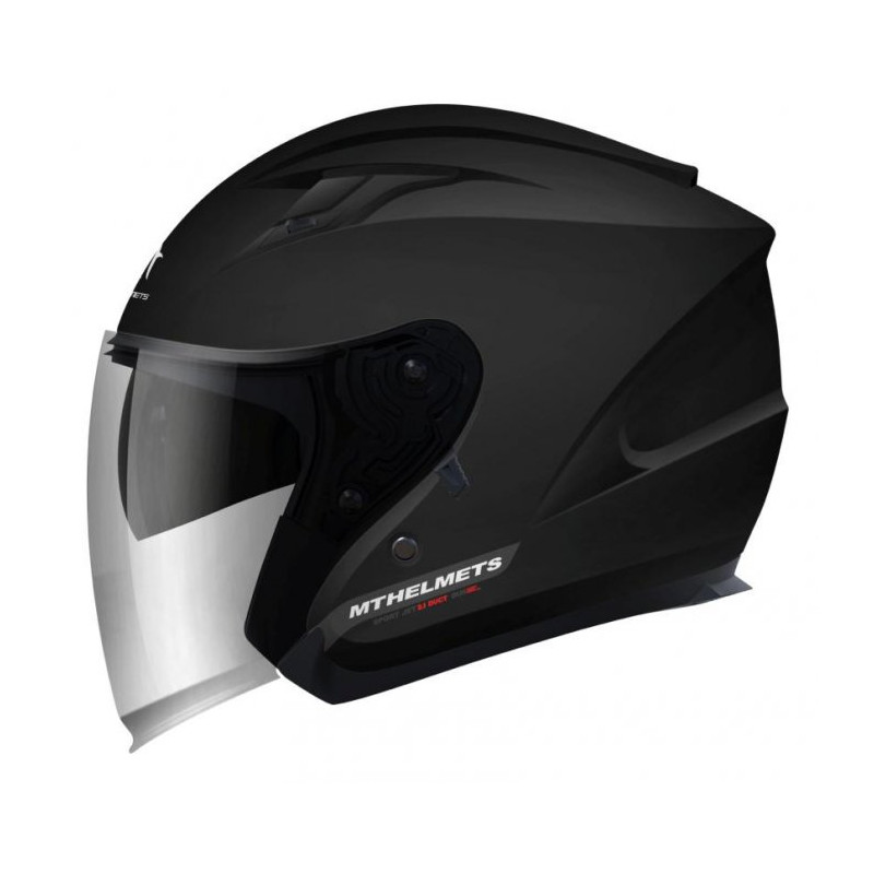 MT WYPRZEDAŻ KASK OTWARTY JET Z BLENDĄ AVENUE SOLID GLOSS BLACK KOLOR CZARNY POŁYSK ROZMIAR XS