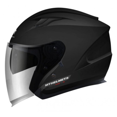 MT WYPRZEDAŻ KASK OTWARTY JET Z BLENDĄ AVENUE SOLID GLOSS BLACK KOLOR CZARNY POŁYSK ROZMIAR XS