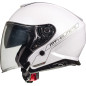MT WYPRZEDAŻ KASK OTWARTY JET Z BLENDĄ THUNDER 3 SV JET SOLID PEARL WHITE KOLOR BIAŁY POŁYSK ROZMIAR S