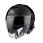 MT WYPRZEDAŻ KASK OTWARTY JET Z BLENDĄ THUNDER 3 SV JET SOLID GLOSS BLACK KOLOR CZARNY POŁYSK ROZMIAR M