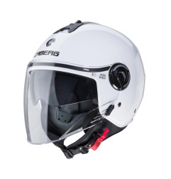 CABERG KASK OTWARTY JET Z BLENDĄ MODEL RIVIERA V4X SOLID KOLOR BIAŁY POŁYSK ROZMIAR S