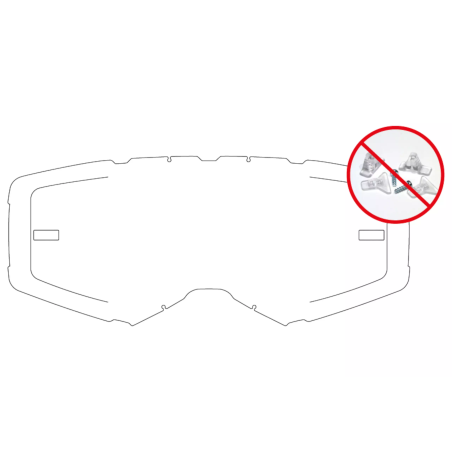 Wizjer do gogli AirScreen Aero EX przeźroczysty