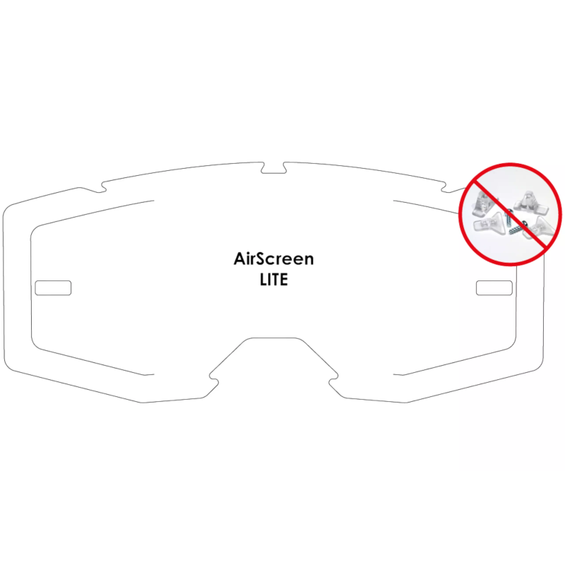 Wizjer do gogli AirScreen Lite EX Przeźroczysty hydrophobic