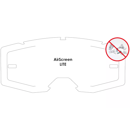 Wizjer do gogli AirScreen Lite EX Przeźroczysty hydrophobic