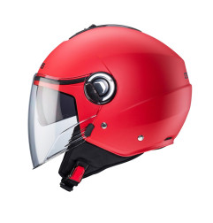 CABERG PROMOCJA KASK OTWARTY JET Z BLENDĄ MODEL RIVIERA V4X SOLID KOLOR CZERWONY MAT ROZMIAR XS