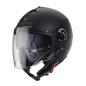 CABERG KASK OTWARTY JET Z BLENDĄ MODEL RIVIERA V4X SOLID KOLOR CZARNY MAT ROZMIAR XL