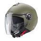 CABERG KASK OTWARTY JET Z BLENDĄ MODEL RIVIERA V4X SOLID KOLOR ZIELONY MAT - MILITARY GREEN ROZMIAR M