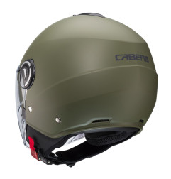 CABERG KASK OTWARTY JET Z BLENDĄ MODEL RIVIERA V4X SOLID KOLOR ZIELONY MAT - MILITARY GREEN ROZMIAR M